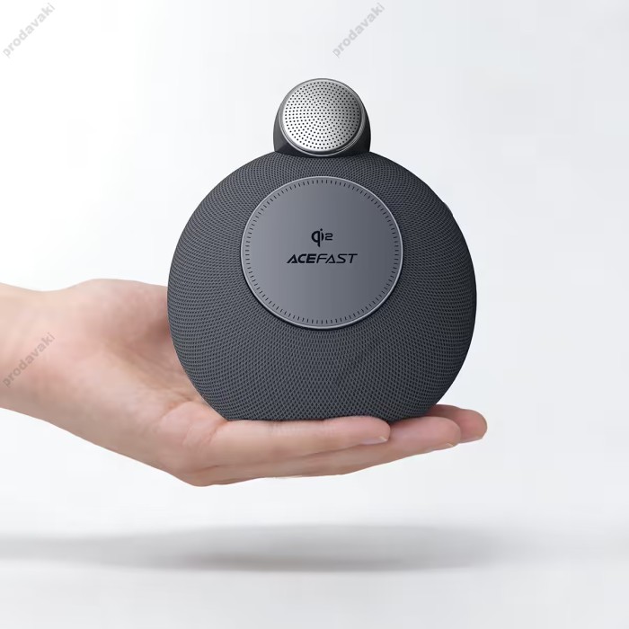 Портативна колонка Bluetooth ACEFAST K10 Air speaker with wireless charger BT5.4 RGB 20W Black