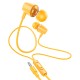 Дротові навушники HOCO M107 Discoverer universal earphones with mic 3.5mm Yellow