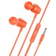 Дротові навушники HOCO M107 Discoverer universal earphones with mic 3.5mm Orange