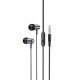 Дротові навушники HOCO M108 Spring metal universal earphones with mic 3.5mm Black