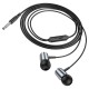 Дротові навушники HOCO M108 Spring metal universal earphones with mic 3.5mm Black