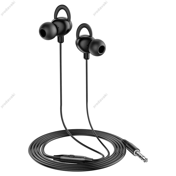 Дротові навушники HOCO M103 Rhyme universal earphones with microphone 3.5mm Black