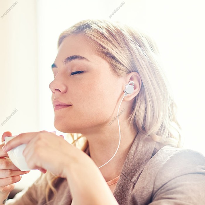 Дротові навушники HOCO M103 Rhyme universal earphones with microphone 3.5mm White