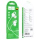 Дротові навушники HOCO M103 Rhyme universal earphones with microphone 3.5mm White