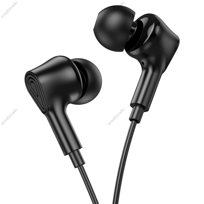 Дротові навушники HOCO M102 Ingenious universal earphones with microphone 3.5mm Black
