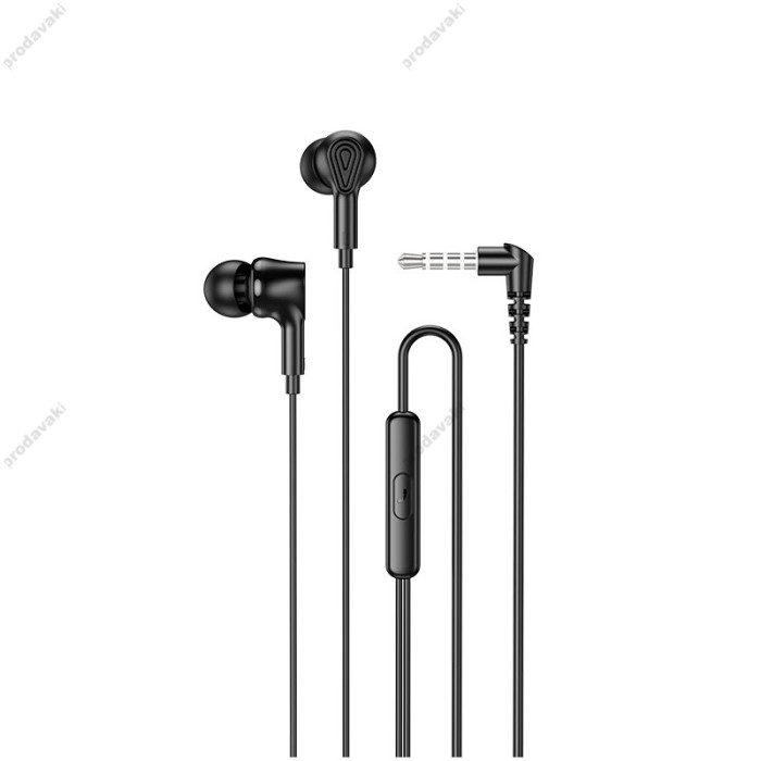 Дротові навушники HOCO M102 Ingenious universal earphones with microphone 3.5mm Black