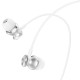 Дротові навушники HOCO M106 Fountain metal universal earphones with microphone 3.5mm Silver