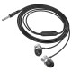 Дротові навушники HOCO M106 Fountain metal universal earphones with microphone 3.5mm Grey