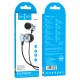 Дротові навушники HOCO M106 Fountain metal universal earphones with microphone 3.5mm Grey