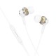 Дротові навушники Borofone BM90 Miller universal earphones with microphone 3.5mm White