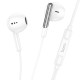 Дротові навушники HOCO M123 Glory universal earphones with microphone 3.5mm White