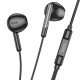 Дротові навушники HOCO M123 Glory universal earphones with microphone 3.5mm Black
