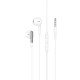 Дротові навушники HOCO M123 Glory universal earphones with microphone 3.5mm White