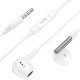 Дротові навушники HOCO M123 Glory universal earphones with microphone 3.5mm White