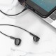 Дротові навушники HOCO M123 Glory universal earphones with microphone 3.5mm Black