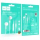 Дротові навушники HOCO M123 Glory universal earphones with microphone 3.5mm White