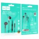 Дротові навушники HOCO M123 Glory universal earphones with microphone 3.5mm Black