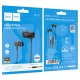 Дротові навушники HOCO M122 Power metal universal earphones with microphone 3.5mm Black
