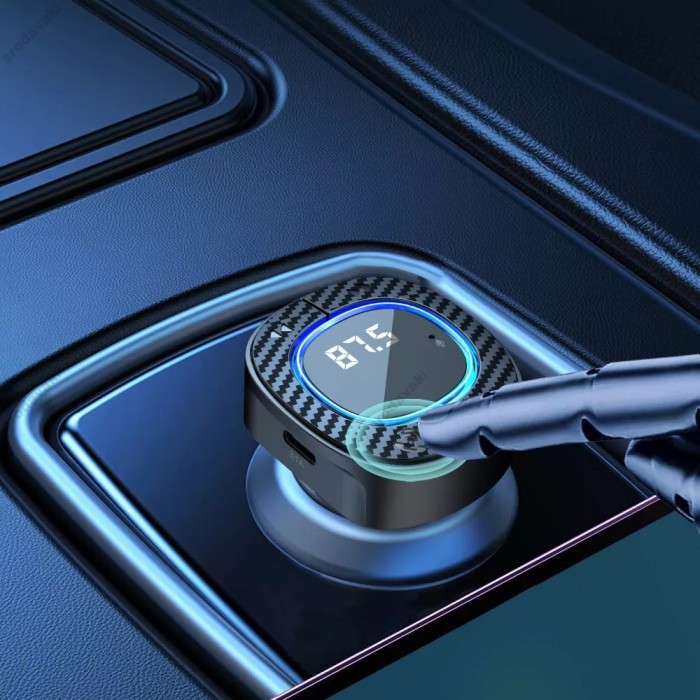 FM-трансмітер Earldom ET-M106 Black з Bluetooth 5.3