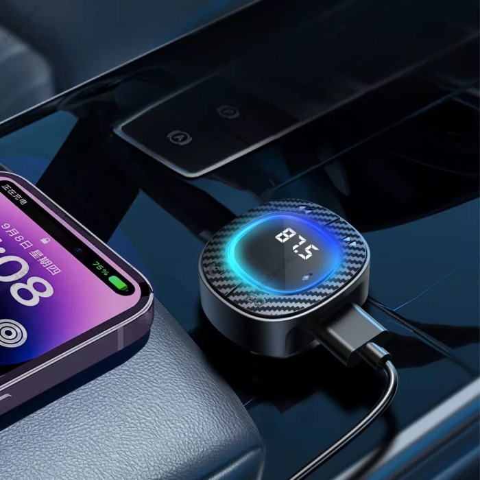 FM-трансмітер Earldom ET-M106 Black з Bluetooth 5.3