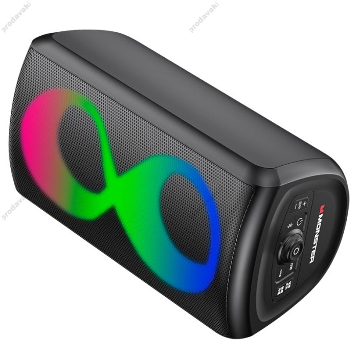 Портативна колонка Bluetooth MONSTER M175 Cycle (MS22138) 2-ма мікрофонами 80W Black