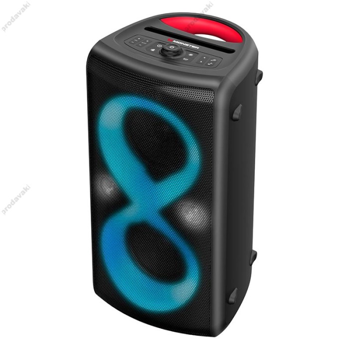 Портативна колонка Bluetooth MONSTER M177 Cycle Plus (MS22120) 2-ма мікрофонами 120W Black