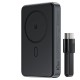 Повербанк портативний акумулятор Power bank Acefast M10 MagSafe with cable 30W 10000 mAh Black