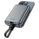 Повербанк портативний акумулятор Power bank Acefast M10 MagSafe with cable 30W 10000 mAh Black