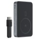 Повербанк портативний акумулятор Power bank Acefast M10 MagSafe with cable 30W 10000 mAh Black