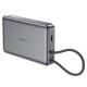 Повербанк портативний акумулятор Power bank Acefast M18 magnetic with cable магнітний 22.5W 10000 mAh Black