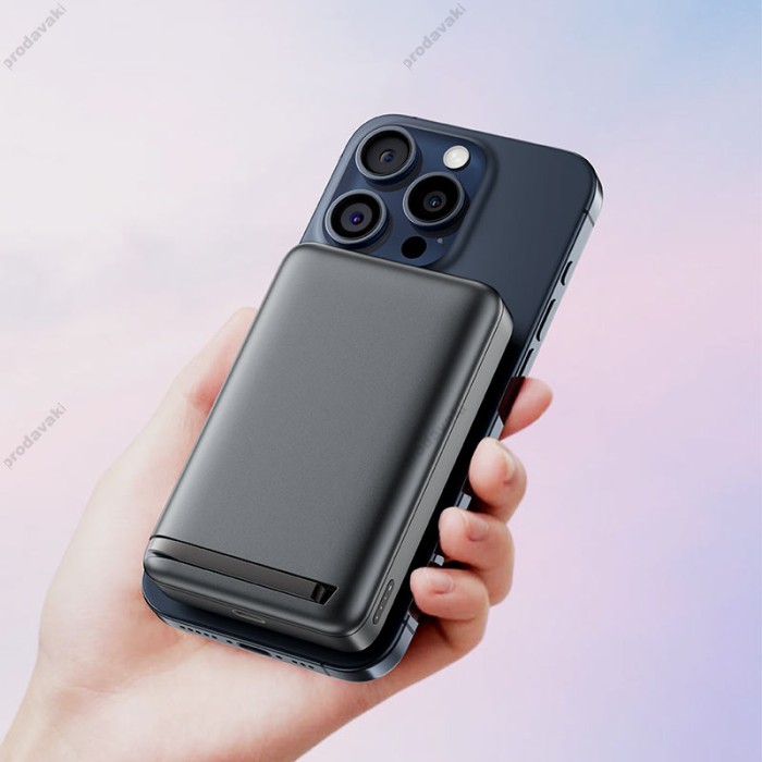 Повербанк портативний акумулятор Power bank Acefast M11 Qi2 MagSafe магнітний 30W 10000 mAh Black