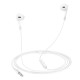 Дротові навушники HOCO M109 Pure joy wire control earphones with microphone 3.5mm White