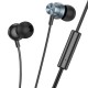Дротові навушники HOCO M110 Encourage metal universal earphones with mic 3.5mm Grey