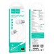 Дротові навушники HOCO M110 Encourage metal universal earphones with mic 3.5mm Silver