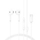 Дротові навушники ACEFAST L13 semi-in-ear wired earphones with mic Type-C White