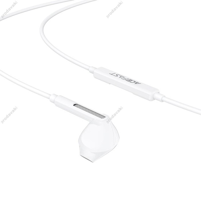 Дротові навушники ACEFAST L13 semi-in-ear wired earphones with mic Type-C White