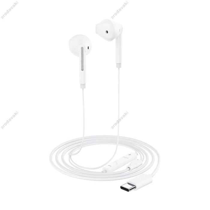 Дротові навушники ACEFAST L13 semi-in-ear wired earphones with mic Type-C White