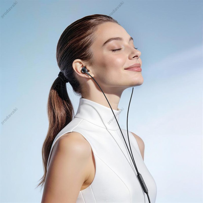 Дротові навушники HOCO M119A Mia universal earphones with microphone Type-C 3.5mm Black