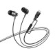 Дротові навушники HOCO M119A Mia universal earphones with microphone Type-C 3.5mm Black