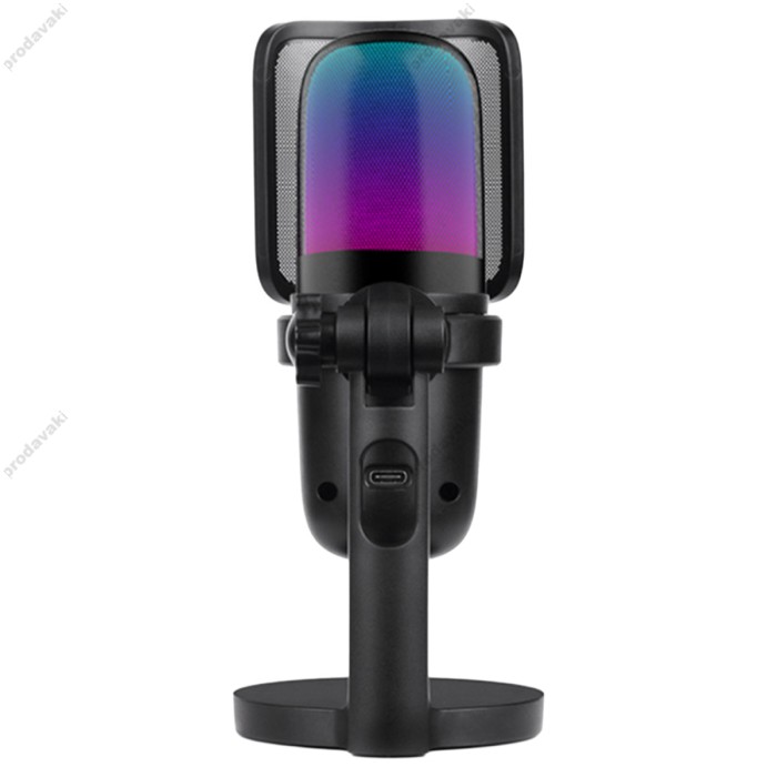 Мікрофон провідний настільний Onikuma M730 microphone RGB Type-C 2m Black