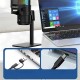 Мікрофон провідний настільний Jmary MC-PW13 Zero Latency Monitor Mic RGB Black