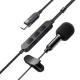 Дротові навушники ACEFAST L12 semi-in-ear karaoke wired earphones Type-C Black
