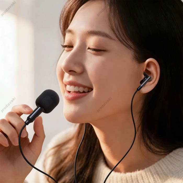Дротові навушники ACEFAST L12 semi-in-ear karaoke wired earphones Type-C Black