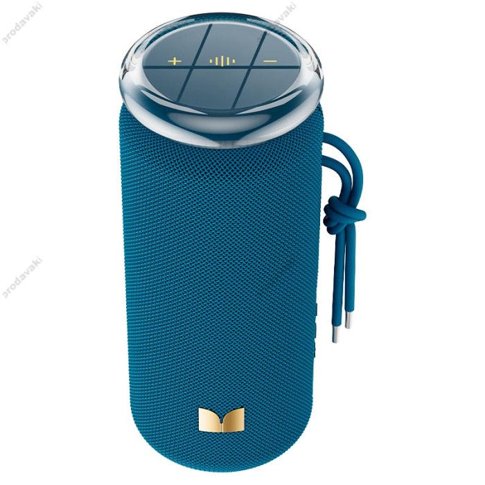 Портативна колонка Bluetooth MONSTER M210 Blaster Glow (MS62132) IPX5 BT5.4 20/40W Blue