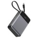 Повербанк портативний акумулятор Power bank ACEFAST M21 with cable 65W 20000 mAh Black