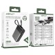 Повербанк портативний акумулятор Power bank ACEFAST M21 with cable 65W 20000 mAh Black