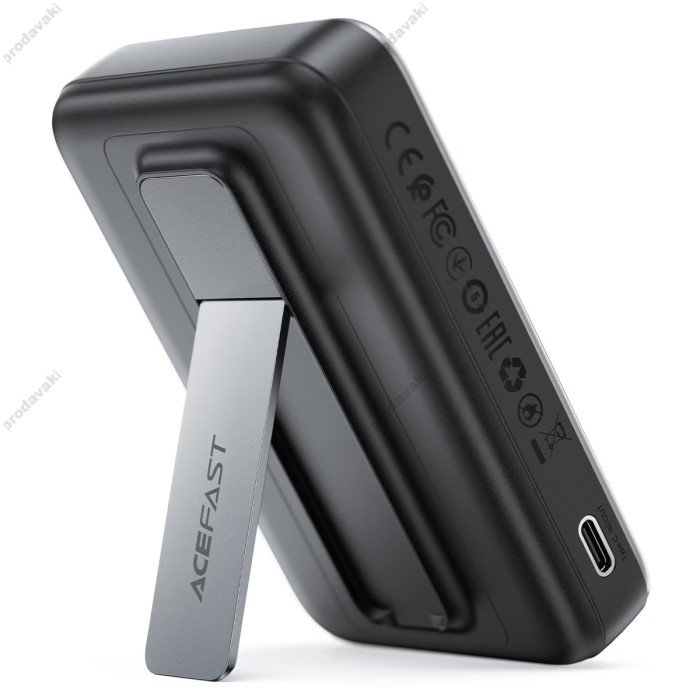 Повербанк портативний акумулятор Power bank Acefast M24 fast charging MagSafe магнітний 22.5W 10000 mAh Grey