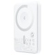 Повербанк портативний акумулятор Power bank Acefast M25 fast wireless charging MagSafe магнітний 20W 5000 mAh White