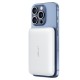 Повербанк портативний акумулятор Power bank Acefast M25 fast wireless charging MagSafe магнітний 20W 5000 mAh White