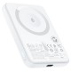 Повербанк портативний акумулятор Power bank Acefast M25 fast wireless charging MagSafe магнітний 20W 5000 mAh White